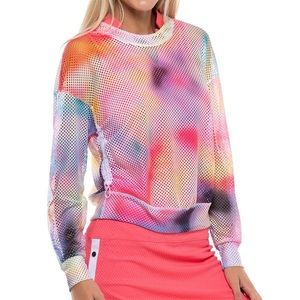 Lucky in love technotropic long sleeve sheer Too
